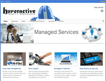 Tablet Screenshot of hyperactiveit.com.au
